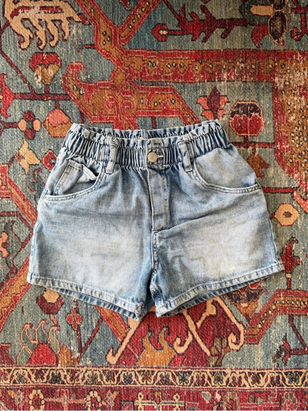 H&M Elastic Waist Denim Shorts